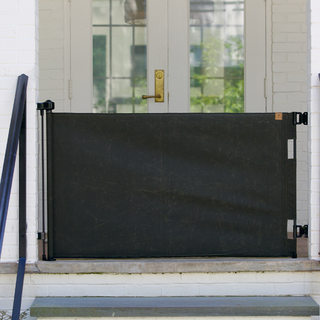Oil Waxed Canvas Pet Safety Gate – Durable, Waterproof, Vintage-Inspired