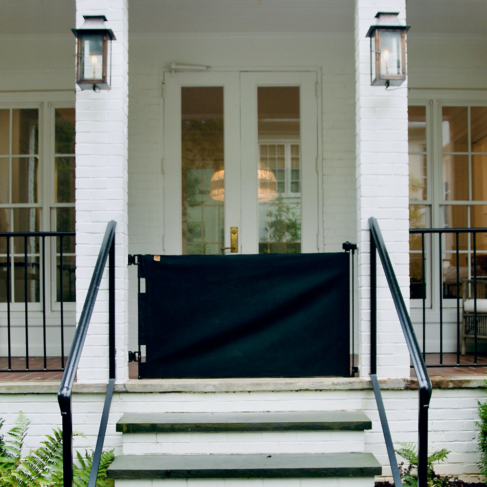 Oil Waxed Canvas Pet Safety Gate – Durable, Waterproof, Vintage-Inspired