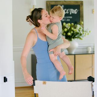 Crypton® Fabric Baby & Pet Safety Gate – Stylish, Stain-Resistant, PFAS-Free