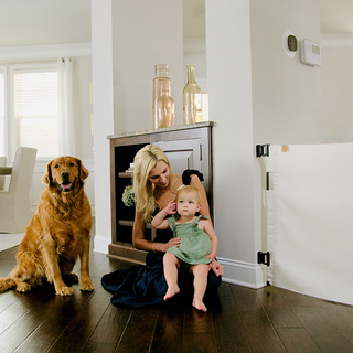 Crypton® Fabric Baby & Pet Safety Gate – Stylish, Stain-Resistant, PFAS-Free