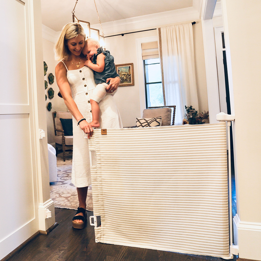 Milliken® Fabric Baby & Pet Safety Gate – Indoor/Outdoor, Durable & Stylish