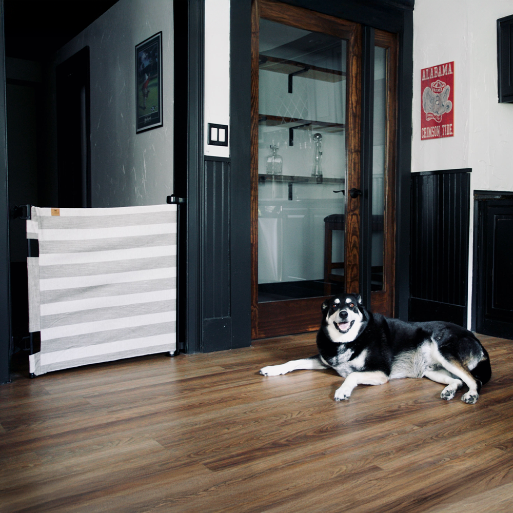 Crypton® Fabric Baby & Pet Safety Gate – Stylish, Stain-Resistant, PFAS-Free