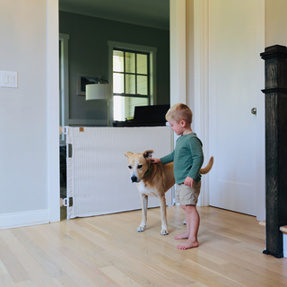 Milliken® Fabric Baby & Pet Safety Gate – Indoor/Outdoor, Durable & Stylish